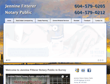 Tablet Screenshot of fitterernotary.com